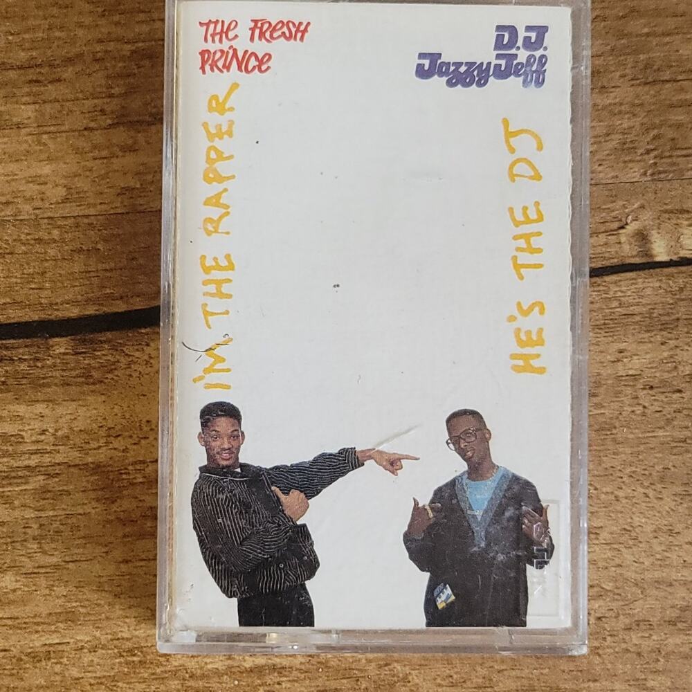 Vtg 1988 Fresh Prince & Jazzy Jeff I'M THE RAPPER HE'S THE DJ Cassette Tape